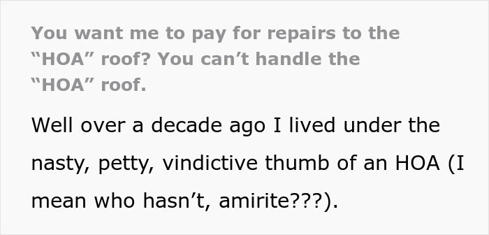 Woman Buys All Domains Of Unit Before Moving Out As Petty Revenge On HOA: “Kick Dirt, Or Pay Me” Woman Buys All Domains Of Unit Before Moving Out As Petty Revenge On HOA: “Kick Dirt, Or Pay Me”