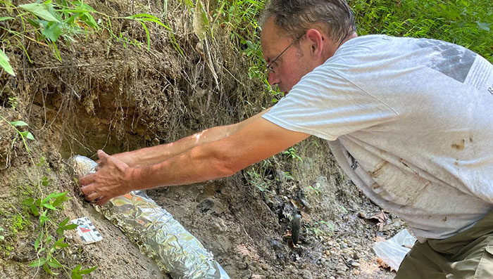 Man Goes Viral Online After His Exploration Walk Turns Into A Massive Mammoth Tusk Discovery Man Goes Viral Online After His Exploration Walk Turns Into A Massive Mammoth Tusk Discovery