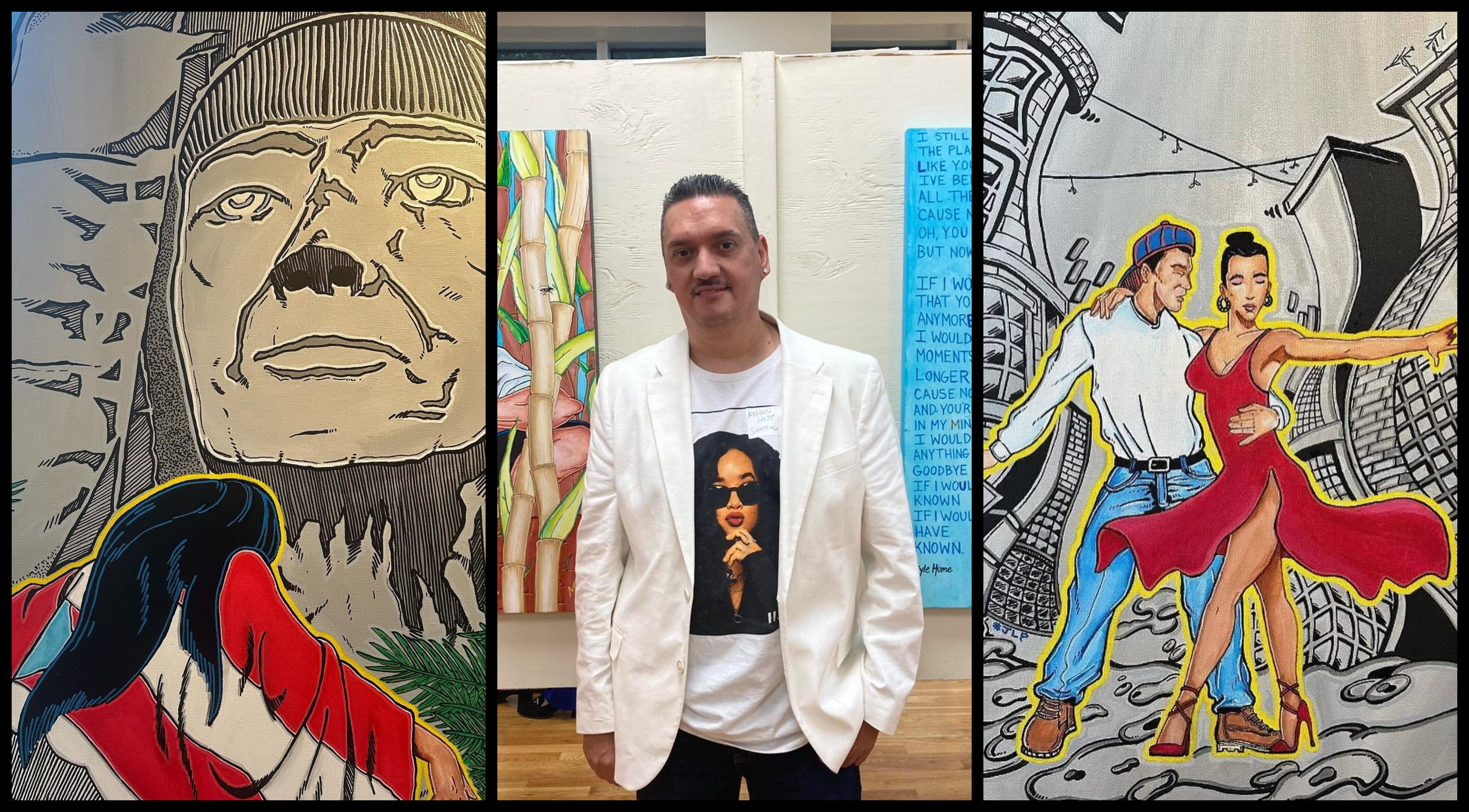 Nelson Host Santiago’s Journey From Comic Books To Urban Canvases
