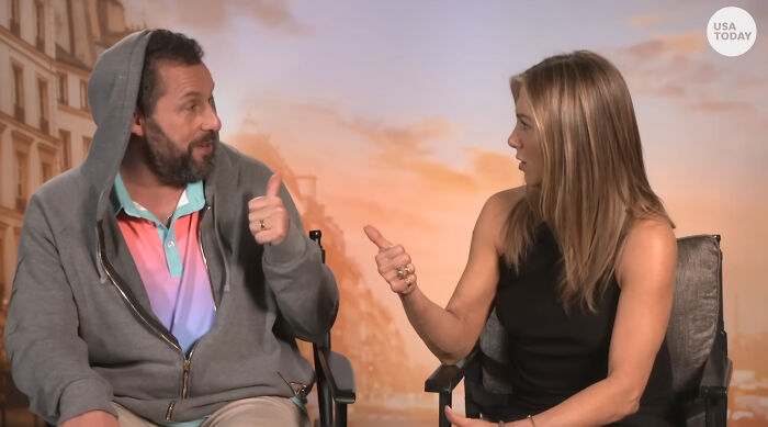 Jennifer Aniston Storming Out During Resurfaced Interview With Adam Sandler Is Going Viral Jennifer Aniston Storming Out During Resurfaced Interview With Adam Sandler Is Going Viral