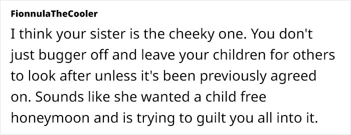 Relatives Discover That Sister's ‘Free Vacation’ Is In Fact A Babysitting Trap, Family Drama Erupts Relatives Discover That Sister's ‘Free Vacation’ Is In Fact A Babysitting Trap, Family Drama Erupts