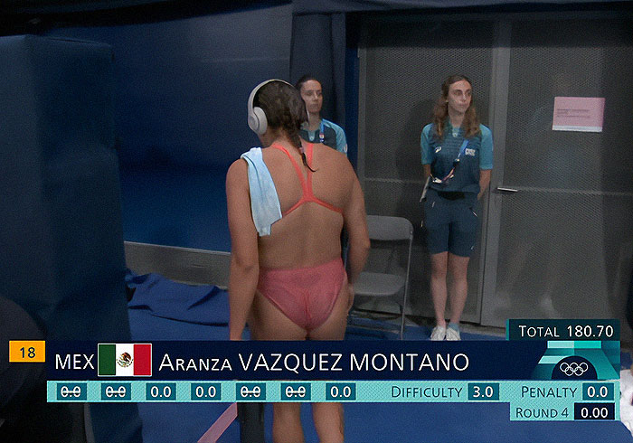 Team Mexico Diver Scores 0 Just After American Athlete Crashes On Springboard At The Olympics Team Mexico Diver Scores 0 Just After American Athlete Crashes On Springboard At The Olympics