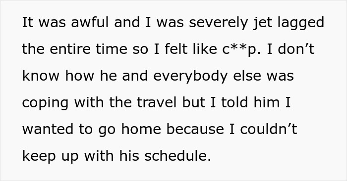 Netizens Call Out Nagging Wife Who Forced Hubby To Take Her Along On Work Trip And Ruined It Netizens Call Out Nagging Wife Who Forced Hubby To Take Her Along On Work Trip And Ruined It