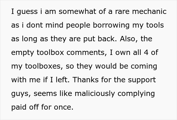 Veteran Mechanic’s Toolbox Showdown Leaves Shop In Turmoil As New Boss Faces The Consequences Veteran Mechanic’s Toolbox Showdown Leaves Shop In Turmoil As New Boss Faces The Consequences
