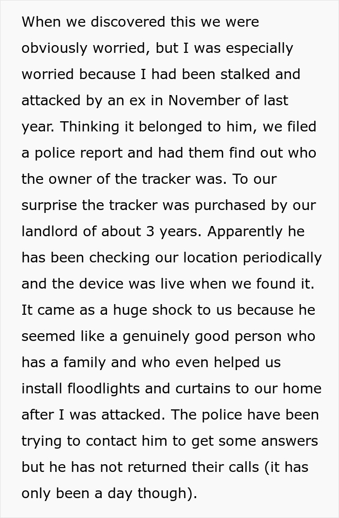 Landlord Accused Of Tracking Woman’s Car, Story Takes A Dark Turn When He Proves He’s Innocent Landlord Accused Of Tracking Woman’s Car, Story Takes A Dark Turn When He Proves He’s Innocent