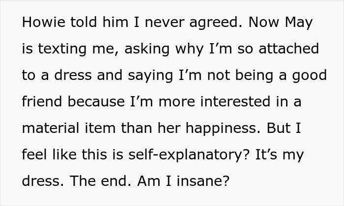 Plus-Sized Bride Doesn't Accept Rejection, Attempts To Snatch Friend’s Wedding Dress When Told No Plus-Sized Bride Doesn't Accept Rejection, Attempts To Snatch Friend’s Wedding Dress When Told No