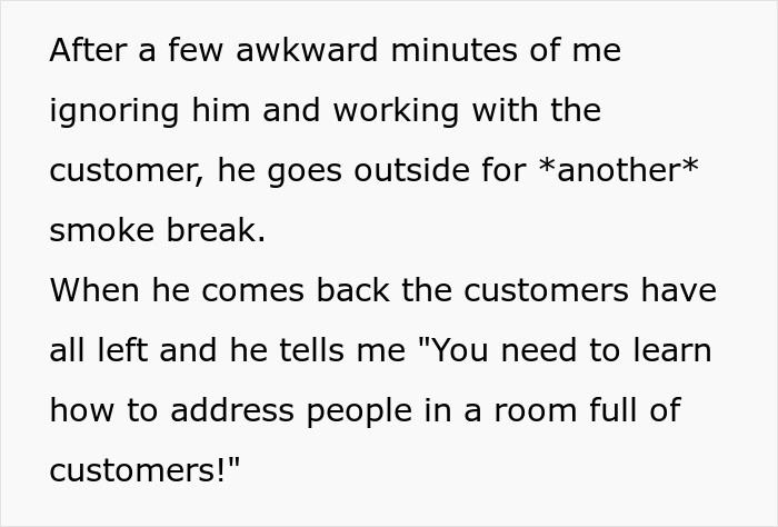 Boss Threatens Employee With A Write-Up After They Complained About Him Stinking Of Smoke Boss Threatens Employee With A Write-Up After They Complained About Him Stinking Of Smoke