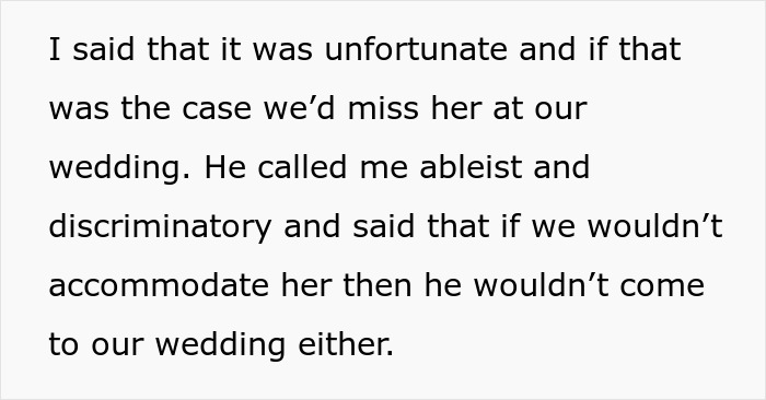 Bride Under Fire After Refusing To Exceed Budget For Brother’s Disabled Fiancée’s Needs Bride Under Fire After Refusing To Exceed Budget For Brother’s Disabled Fiancée’s Needs