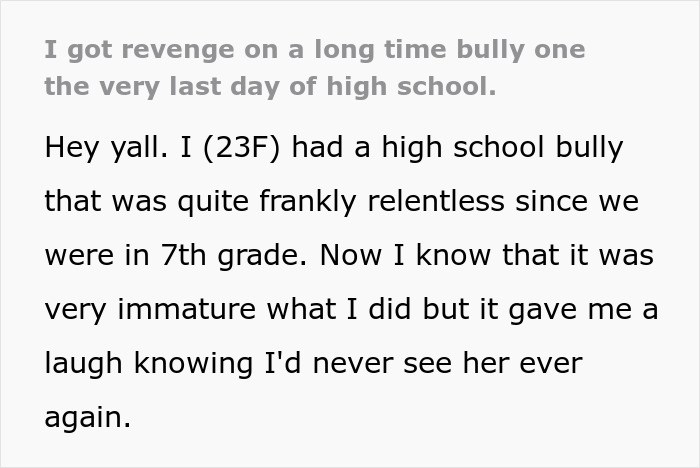Teen Gets Back At Bully For Years Of Torture On The Last Day Of School During Graduation Ceremony Teen Gets Back At Bully For Years Of Torture On The Last Day Of School During Graduation Ceremony