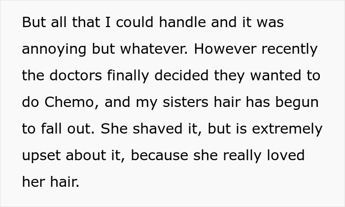 Drama Unfolds As Daughter Refuses To Buzz Her Hair To Make Wig For Sis With Cancer, Mom Enraged Drama Unfolds As Daughter Refuses To Buzz Her Hair To Make Wig For Sis With Cancer, Mom Enraged