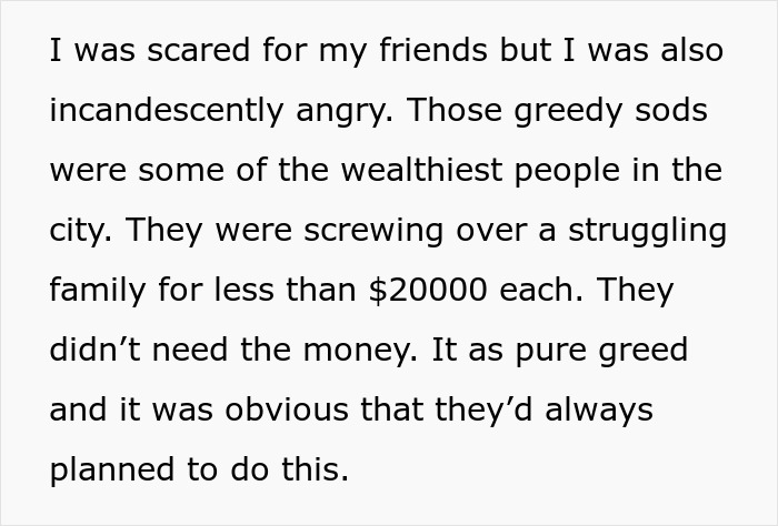 “Screwing Over A Struggling Family For Less Than $20,000”: Friend Helps Family Take Pro Revenge “Screwing Over A Struggling Family For Less Than $20,000”: Friend Helps Family Take Pro Revenge