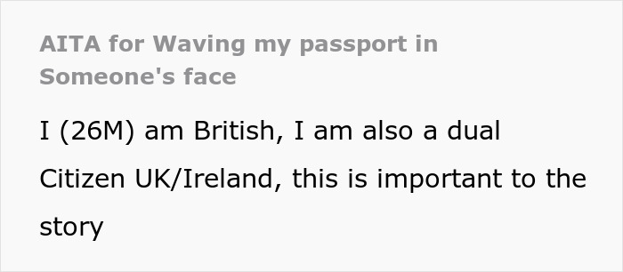 Irish American Mocks A British Guy, Gets A Reality Check After He Waves Passport In His Face Irish American Mocks A British Guy, Gets A Reality Check After He Waves Passport In His Face
