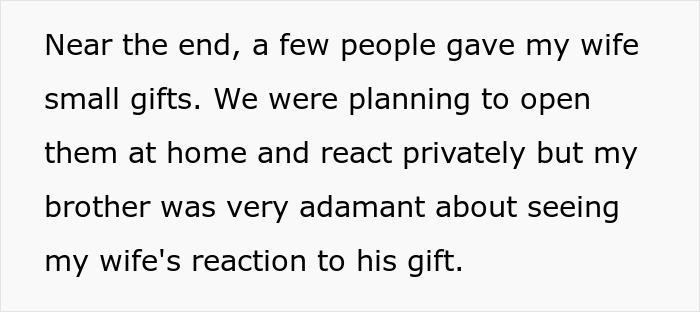 “Inconsiderate, Insecure, Pompous”: Brother's Thoughtless Gift Leads To Showdown At Dinner “Inconsiderate, Insecure, Pompous”: Brother's Thoughtless Gift Leads To Showdown At Dinner