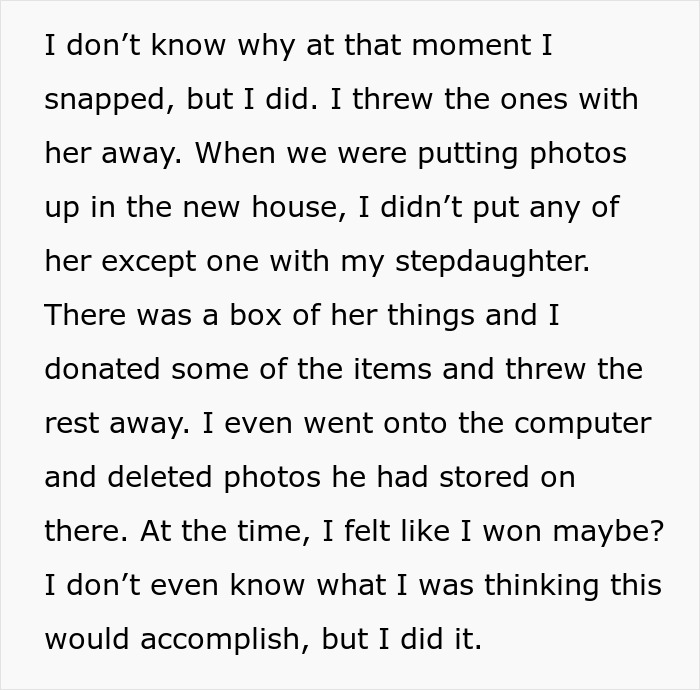 “At That Moment I Snapped”: Woman Erases Every Trace Of Man’s Ex-Wife, Realizes She Messed Up “At That Moment I Snapped”: Woman Erases Every Trace Of Man’s Ex-Wife, Realizes She Messed Up
