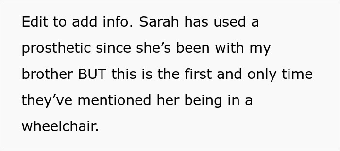 Bride Under Fire After Refusing To Exceed Budget For Brother’s Disabled Fiancée’s Needs Bride Under Fire After Refusing To Exceed Budget For Brother’s Disabled Fiancée’s Needs
