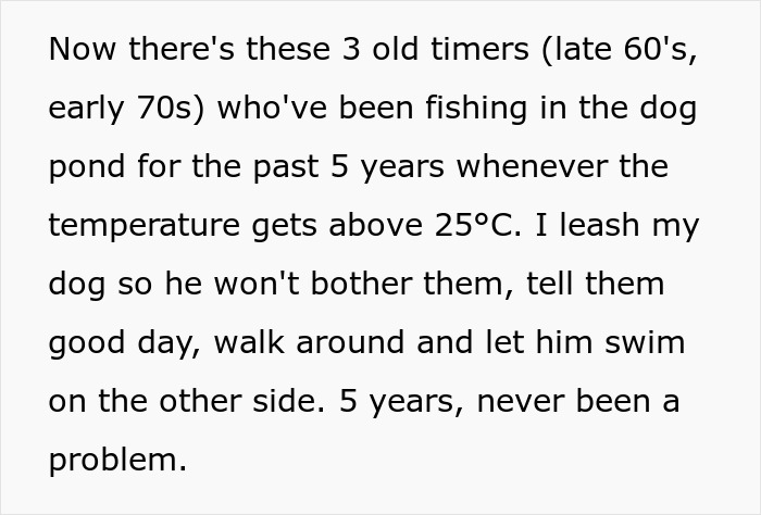 Dog Owner Schemes To Lure Fish Away From Boomers’ Fishing Zone After They Mess Up The Dog Pond Dog Owner Schemes To Lure Fish Away From Boomers’ Fishing Zone After They Mess Up The Dog Pond
