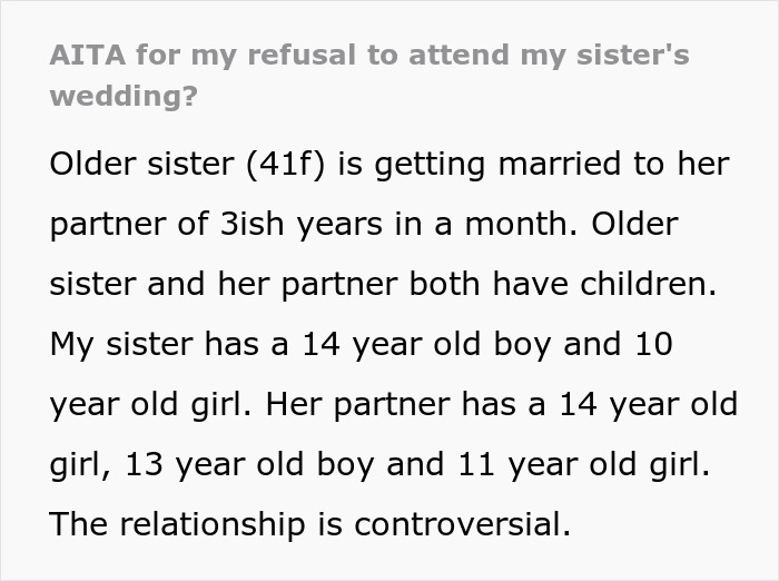 Teen Leaves Home In Protest Against Mom Marrying His Bully's Dad, Aunt RSVP's No Just To Back Him Teen Leaves Home In Protest Against Mom Marrying His Bully's Dad, Aunt RSVP's No Just To Back Him