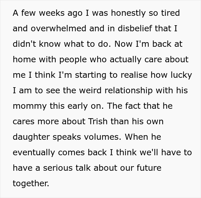 Man Chooses Mom Over Wife And Their Daughter, Makes Wife Seriously Question Their Future Man Chooses Mom Over Wife And Their Daughter, Makes Wife Seriously Question Their Future