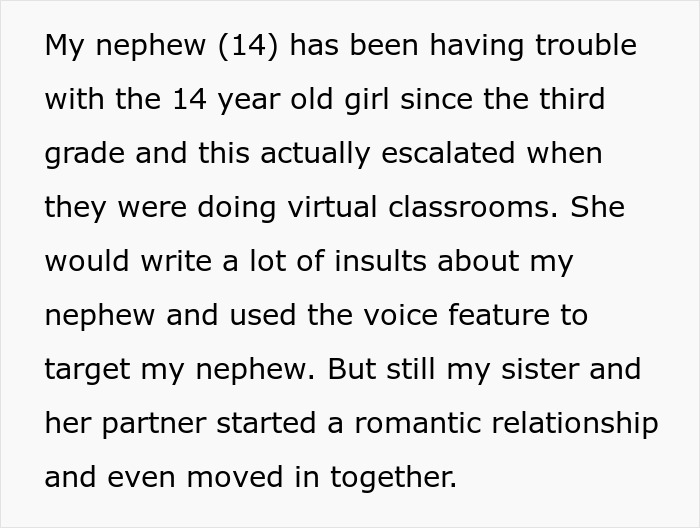 Teen Leaves Home In Protest Against Mom Marrying His Bully's Dad, Aunt RSVP's No Just To Back Him Teen Leaves Home In Protest Against Mom Marrying His Bully's Dad, Aunt RSVP's No Just To Back Him
