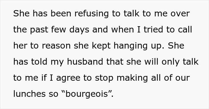 Woman Cooks For Her SIL Every Day, Gets Complaints About The Meals Being Too “Bourgeois” Woman Cooks For Her SIL Every Day, Gets Complaints About The Meals Being Too “Bourgeois”