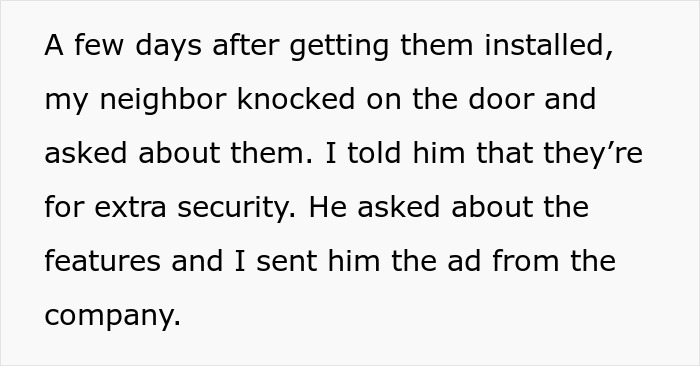 Neighbor Goes Ballistic When Homeowner Refuses To Move Her Cameras To Cover His House Too Neighbor Goes Ballistic When Homeowner Refuses To Move Her Cameras To Cover His House Too