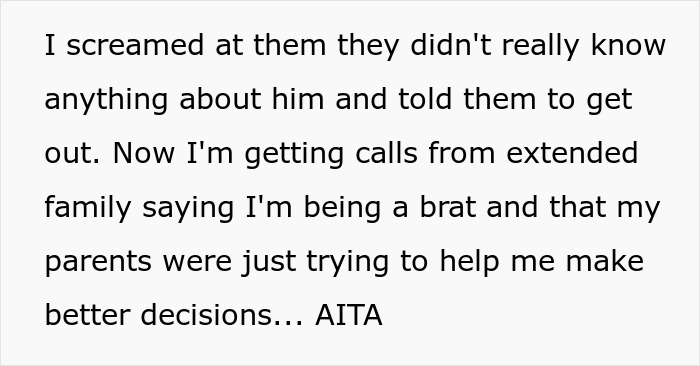 Woman Cuts Contact With Parents After They Dig Up Her Fiancé's Juvenile File To Break Them Up Woman Cuts Contact With Parents After They Dig Up Her Fiancé's Juvenile File To Break Them Up