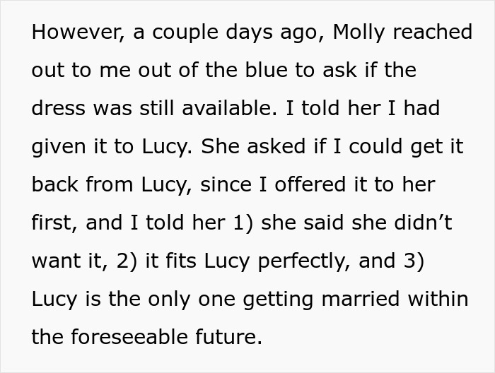 Stepdaughter Insults Woman's Wedding Dress, Creates Drama After She Gives It To Future DIL Stepdaughter Insults Woman's Wedding Dress, Creates Drama After She Gives It To Future DIL