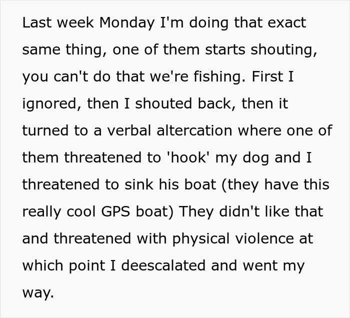 Dog Owner Schemes To Lure Fish Away From Boomers’ Fishing Zone After They Mess Up The Dog Pond Dog Owner Schemes To Lure Fish Away From Boomers’ Fishing Zone After They Mess Up The Dog Pond