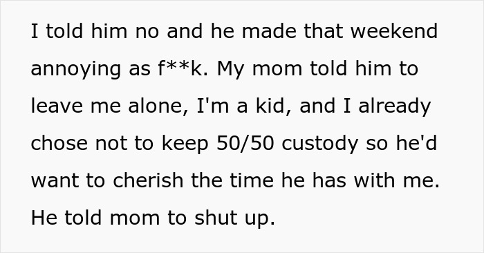 Entitled Dad Demands Bio Son Start Cooking For His Stepchildren, Gets Livid As Mom Supports Kid Entitled Dad Demands Bio Son Start Cooking For His Stepchildren, Gets Livid As Mom Supports Kid