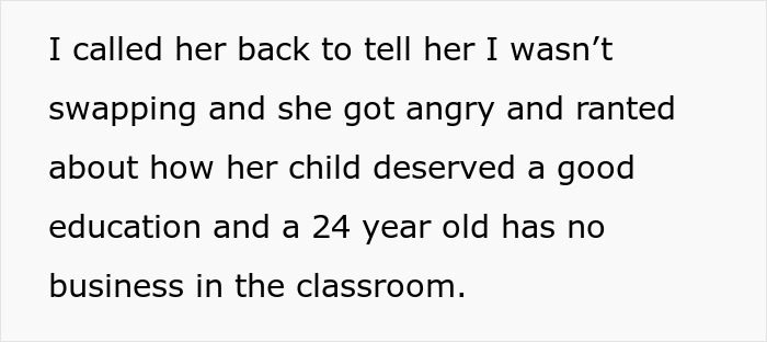 Mom Underestimates 24YO Teacher With No Kids, Demands That Principal Switch Her Daughter’s Class Mom Underestimates 24YO Teacher With No Kids, Demands That Principal Switch Her Daughter’s Class
