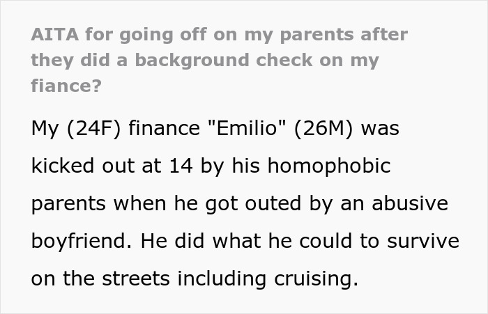 Woman Cuts Contact With Parents After They Dig Up Her Fiancé's Juvenile File To Break Them Up Woman Cuts Contact With Parents After They Dig Up Her Fiancé's Juvenile File To Break Them Up