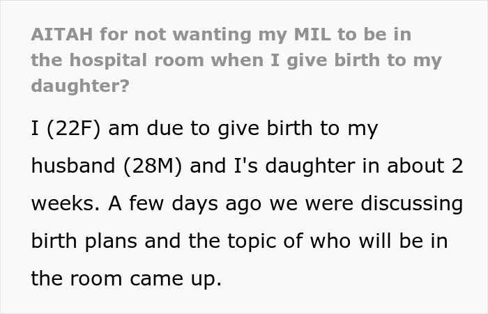 Man Explodes At Pregnant Wife After She Says Her Toxic MIL Won’t Be Allowed In The Delivery Room Man Explodes At Pregnant Wife After She Says Her Toxic MIL Won’t Be Allowed In The Delivery Room