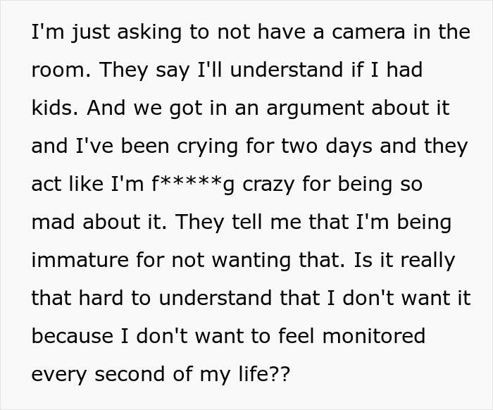 “Called Me In The Middle Of The Night Screaming”: Parents Put Camera In Daughters’ Dorm “Called Me In The Middle Of The Night Screaming”: Parents Put Camera In Daughters’ Dorm