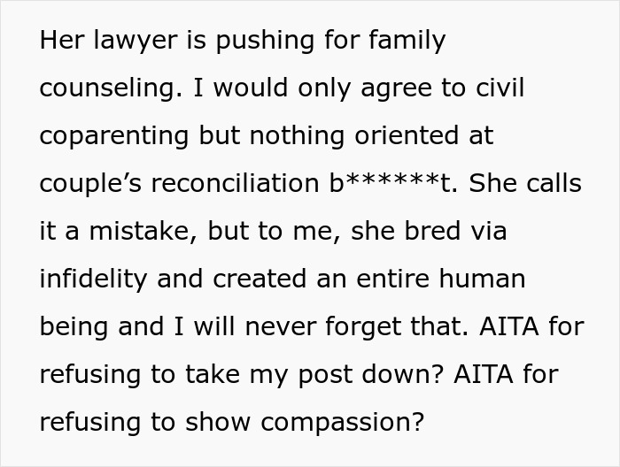 Man Is Sick Of People Seeing Him As A Bad Guy For Leaving Wife, Exposes That Her Baby Is From Affair Man Is Sick Of People Seeing Him As A Bad Guy For Leaving Wife, Exposes That Her Baby Is From Affair