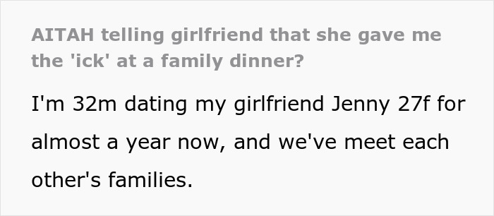 Woman Criticizes BF's Sister's Love Life, BF Fires Back Saying She Gave Him The 'Ick' Woman Criticizes BF's Sister's Love Life, BF Fires Back Saying She Gave Him The 'Ick'