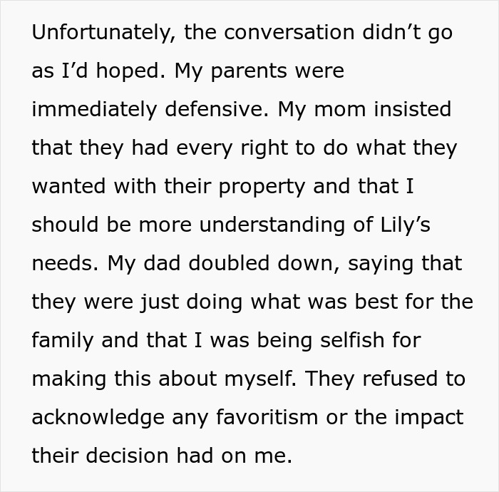 “Family Comes First”: Man Refuses To Help Parents After They Give Their House To Sister “Family Comes First”: Man Refuses To Help Parents After They Give Their House To Sister
