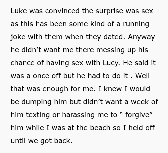 Guy Plans On Cheating With Ex During Family Wedding, Doesn't Bring His GF, Gets A Surprise Guy Plans On Cheating With Ex During Family Wedding, Doesn't Bring His GF, Gets A Surprise