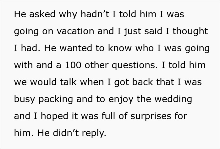 Guy Plans On Cheating With Ex During Family Wedding, Doesn't Bring His GF, Gets A Surprise Guy Plans On Cheating With Ex During Family Wedding, Doesn't Bring His GF, Gets A Surprise