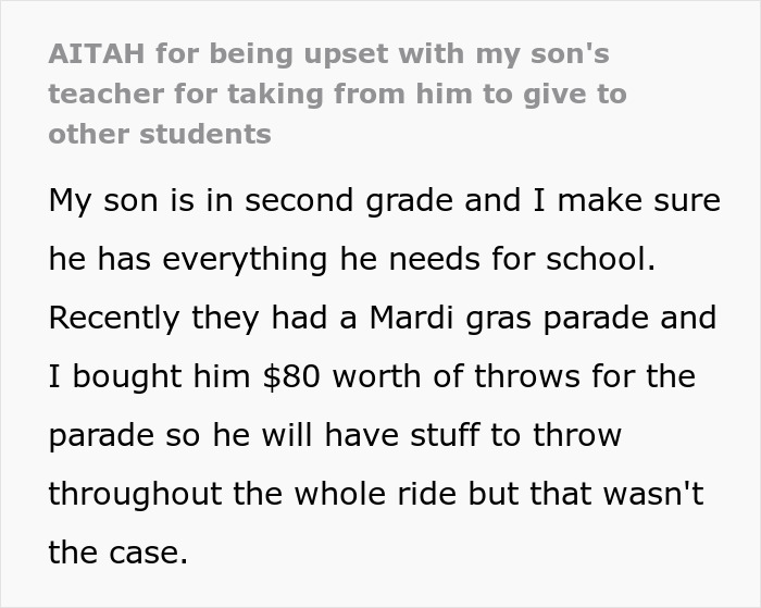 Teacher Forces Boy To Give Up $80 Worth Of Throws To Wasteful Classmate, Mom Retaliates Teacher Forces Boy To Give Up $80 Worth Of Throws To Wasteful Classmate, Mom Retaliates