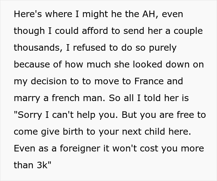 Woman Mocks Sister For Moving From The USA, Begs Her To Help Cover $20k Bill After Giving Birth Woman Mocks Sister For Moving From The USA, Begs Her To Help Cover $20k Bill After Giving Birth
