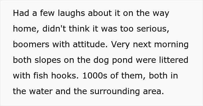 Dog Owner Schemes To Lure Fish Away From Boomers’ Fishing Zone After They Mess Up The Dog Pond Dog Owner Schemes To Lure Fish Away From Boomers’ Fishing Zone After They Mess Up The Dog Pond