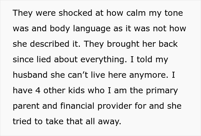 Woman Can’t Take Stepdaughter’s Behavior Anymore, Kicks Her Out And Separates From Husband Woman Can’t Take Stepdaughter’s Behavior Anymore, Kicks Her Out And Separates From Husband
