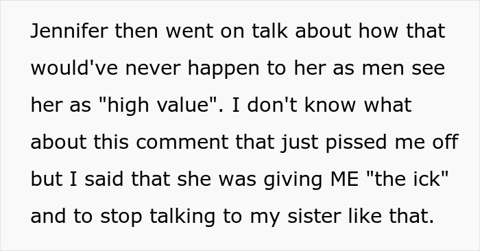 Woman Criticizes BF's Sister's Love Life, BF Fires Back Saying She Gave Him The 'Ick' Woman Criticizes BF's Sister's Love Life, BF Fires Back Saying She Gave Him The 'Ick'