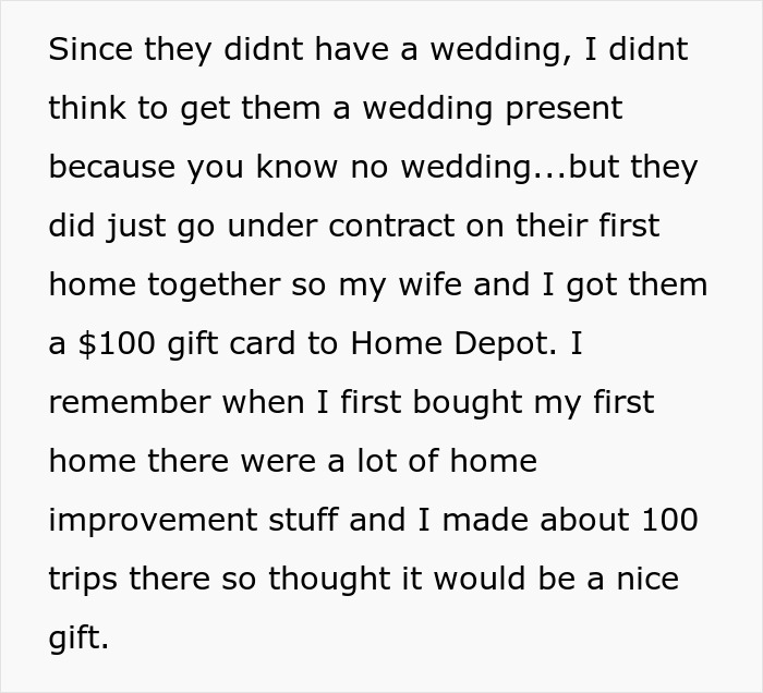 Drama Ensues After Woman Finds Out About A Wedding Gift Her Brother Got For Sister Drama Ensues After Woman Finds Out About A Wedding Gift Her Brother Got For Sister