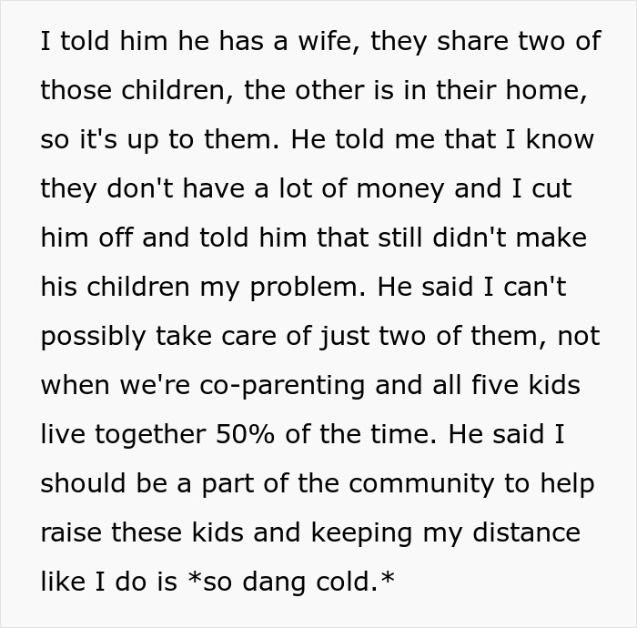 “AITA For Reminding My Ex I’m Only Responsible For Our Children And Not All Of His Kids?” “AITA For Reminding My Ex I’m Only Responsible For Our Children And Not All Of His Kids?”
