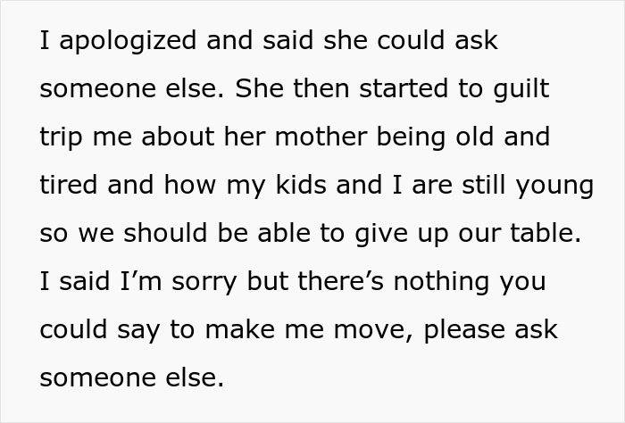 “She’s Scaring My Kids”: Entitled Woman Wants A Table, Tries Taking It From The Wrong Person “She’s Scaring My Kids”: Entitled Woman Wants A Table, Tries Taking It From The Wrong Person