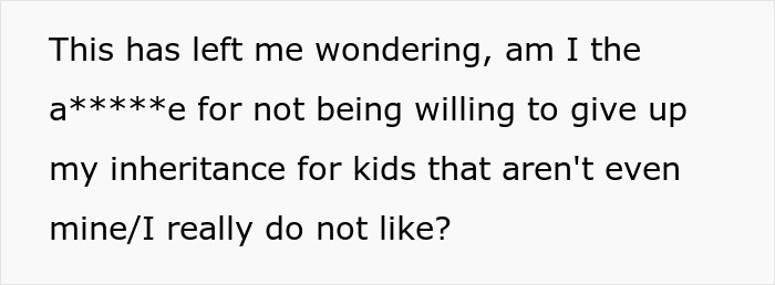 Woman Feels Entitled To Family’s Life-Changing Inheritance Just Because She Has 5 Kids, Gets A Reality Check Woman Feels Entitled To Family’s Life-Changing Inheritance Just Because She Has 5 Kids, Gets A Reality Check
