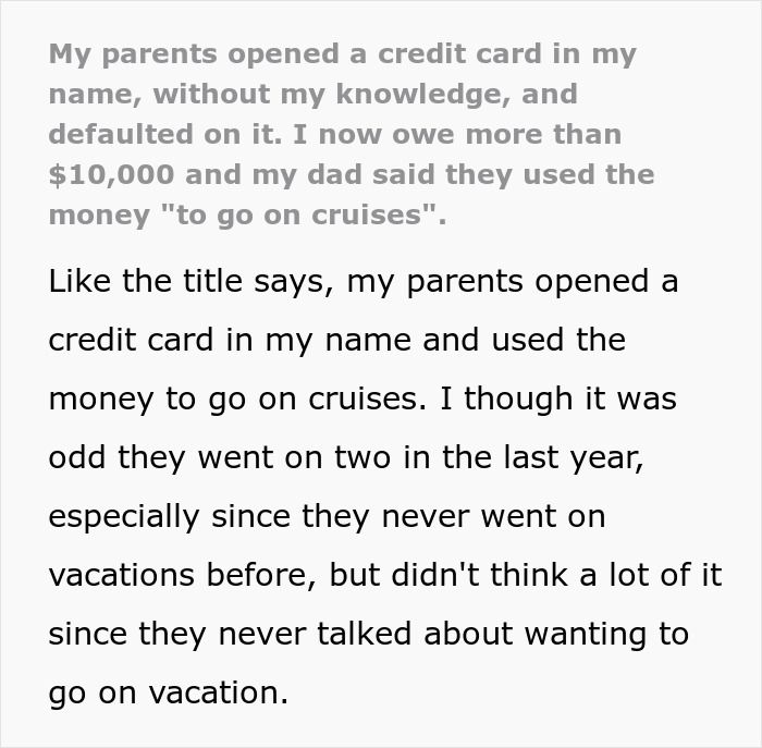 Guy Surprised Parents Go On So Many Vacations, Balks When He Finds Out How They Fund Them Guy Surprised Parents Go On So Many Vacations, Balks When He Finds Out How They Fund Them