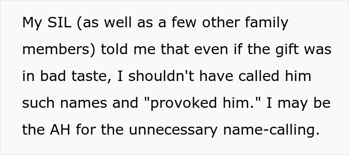“Inconsiderate, Insecure, Pompous”: Brother's Thoughtless Gift Leads To Showdown At Dinner “Inconsiderate, Insecure, Pompous”: Brother's Thoughtless Gift Leads To Showdown At Dinner