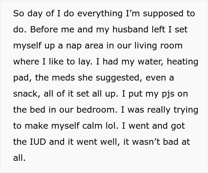 “AITAH For Being Mad At My Husband For His Behavior After I Got An IUD Inserted?”: Woman Gets A Wake-Up Call “AITAH For Being Mad At My Husband For His Behavior After I Got An IUD Inserted?”: Woman Gets A Wake-Up Call